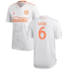 Men's Atlanta United FC Darlington Nagbe White 2018 King Peach Authentic Player Soccer Jersey