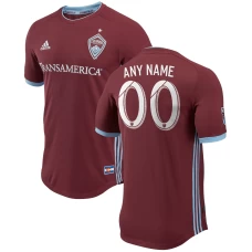 Men's Colorado Rapids Burgundy 2018 Primary Authentic Custom Soccer Jersey