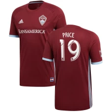 Men's Colorado Rapids Jack Price Burgundy 2018 Primary Authentic Player Soccer Jersey