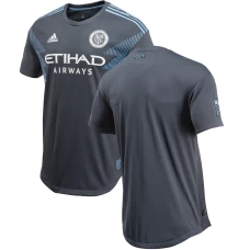 Men's New York City FC Gray 2018 Secondary Authentic Soccer Jersey