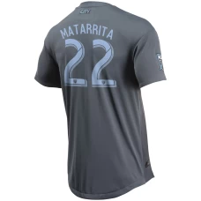Men's New York City FC Ronald Matarrita Gray 2018 Secondary Authentic Player Soccer Jersey