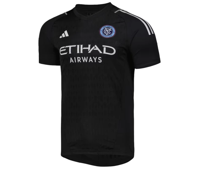 New York City FC Men's Black Goalkeeper Soccer Jersey 2023-24