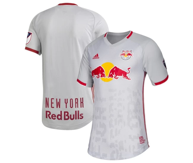 Men's New York Red Bulls Gray 2019 Primary Authentic Soccer Jersey