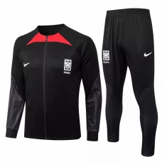 South Korea Mens Black Training Presentation Soccer Tracksuit 2022-23