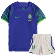 Brazil Away Soccer Kids Kit 2022-23