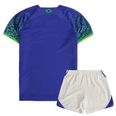 Brazil Away Soccer Kids Kit 2022-23