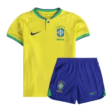 Brazil Home Soccer Kids Kit 2022-23