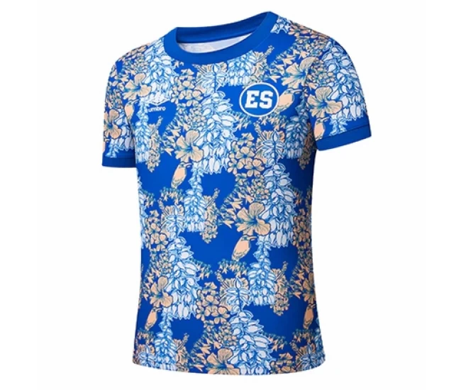 El Salvador Mens Pre Match Soccer Jersey 2025-26