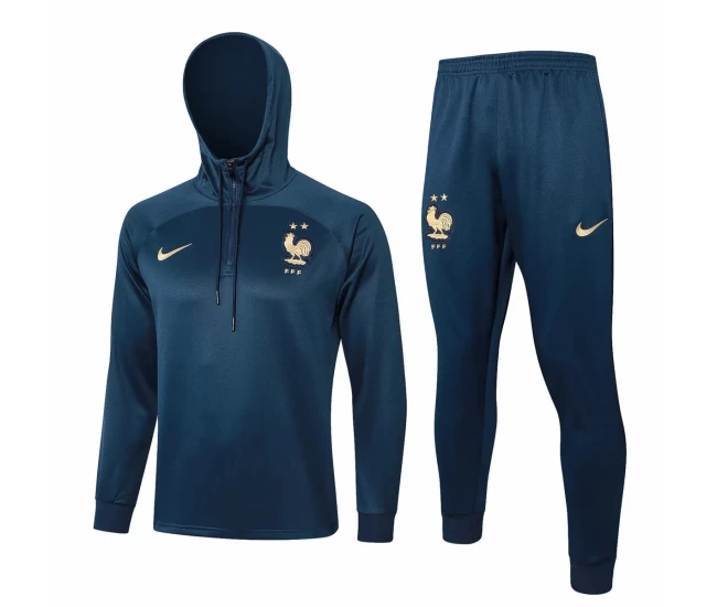 France Hooded Training Soccer Tracksuit 2024