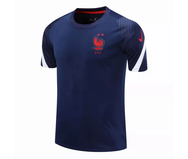 France Training Soccer Jersey Navy 2020 2021