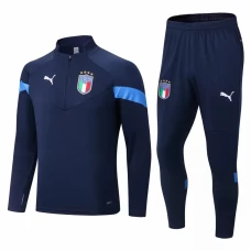 Italy Navy Soccer Training Technical Tracksuit 2022-23