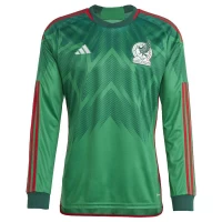 Mexico Home Long Sleeve Soccer Jersey 2022-23