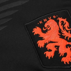 Netherlands Black Stripe Training Technical Soccer Tracksuit 2018/19