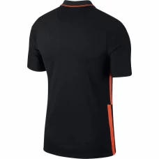 Netherlands National Away Stadium Replica Soccer Jersey Black Orange 2020 2021