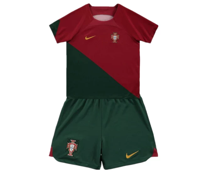 Portugal Home Soccer Kids Kit 2022-23