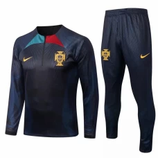 Portugal National Team Mens Black Training Presentation Soccer Tracksuit 2022-23