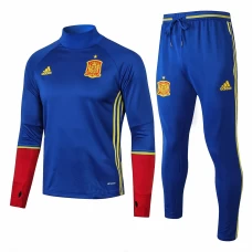 Spain Training Technical Soccer Tracksuit Euro 2016 Blue