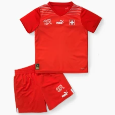 Switzerland Home Soccer Kids Kit 2022-23